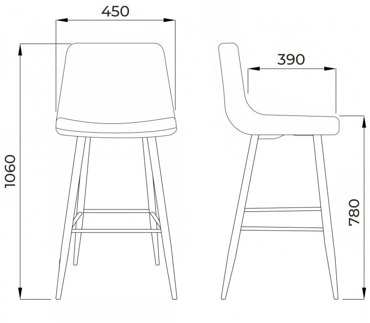 Барный стул Ultra ткань бежевый