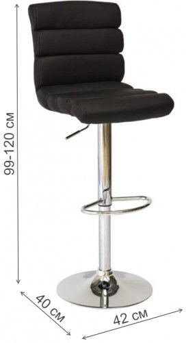 Барный стул C617 черный