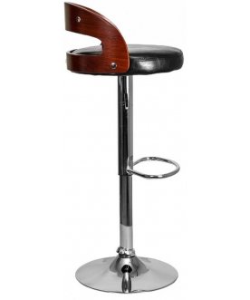 Барный стул Bruno черный / хром