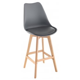 Барный стул Burbon серый