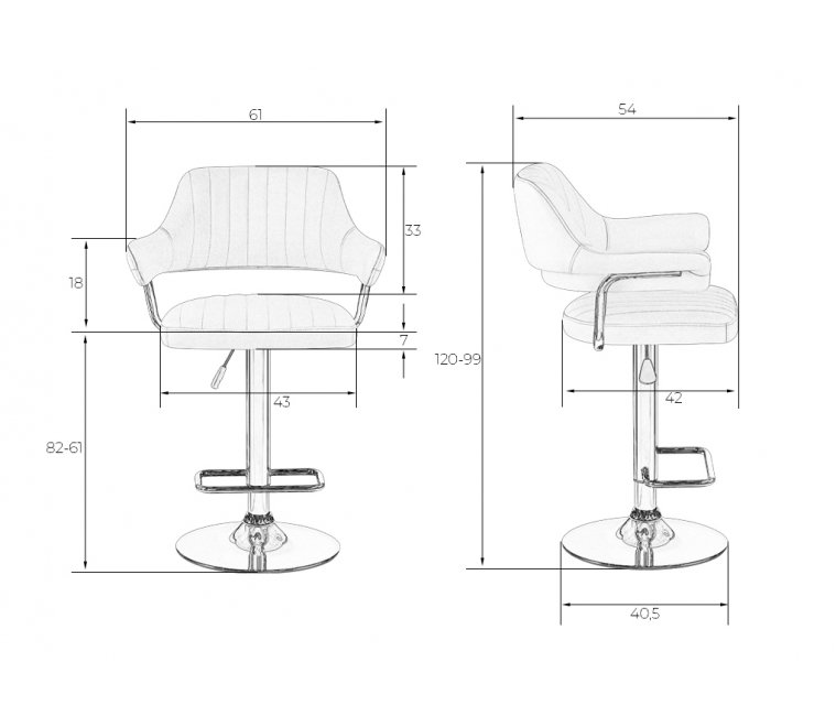 Барный стул Charly Black терракотовый твид / черный