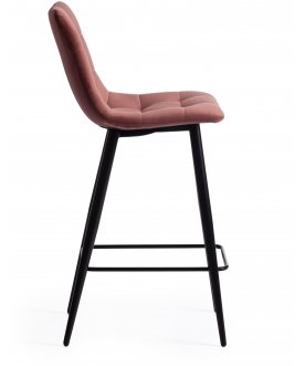 Барный стул Chilly mod. 7095пб черный / коралловый