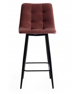 Барный стул Chilly mod. 7095пб черный / коралловый