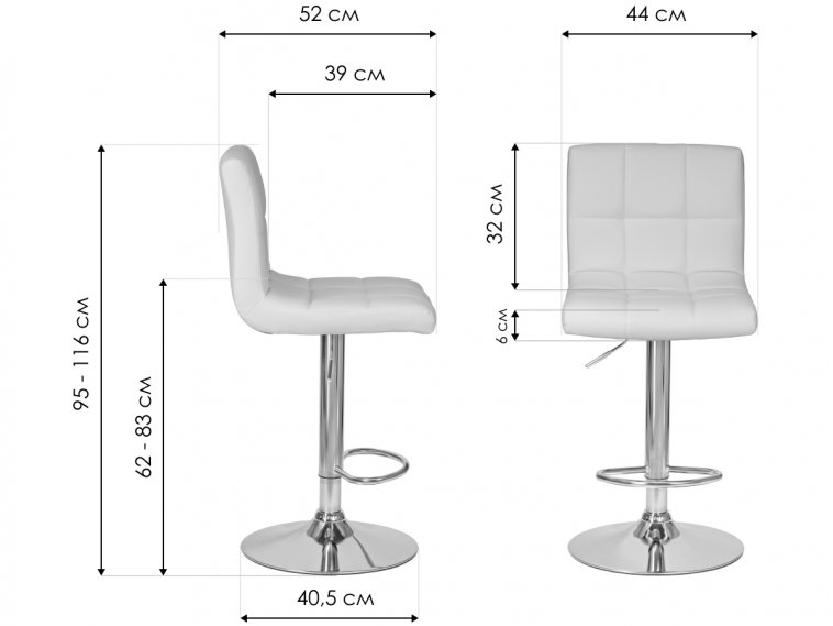Барный стул Candy серый велюр MJ9-75