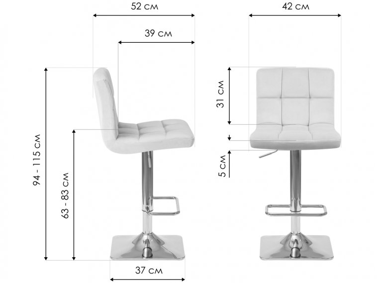 Барный стул 5016-LM Goldie бежевый / золото