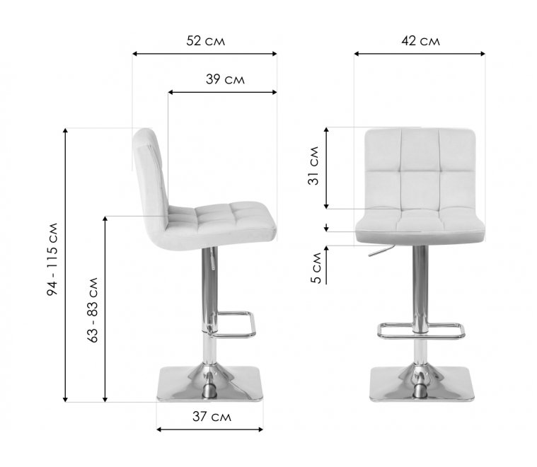 Барный стул 5016-LM Goldie черный / золото