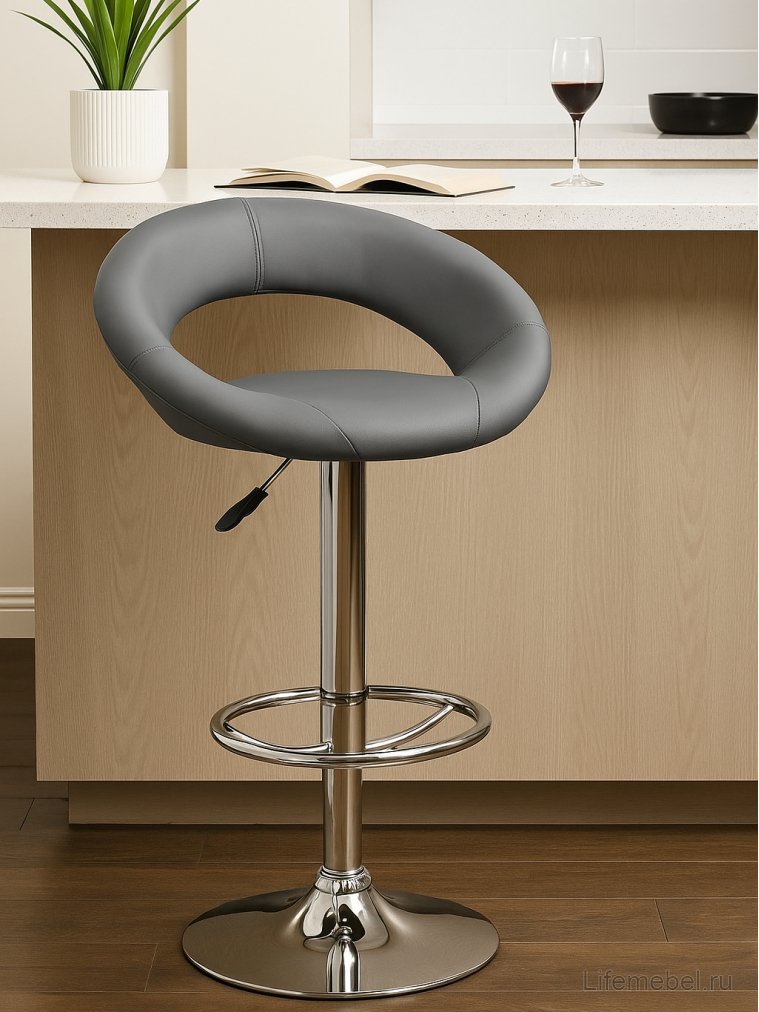Барный стул H15 серый