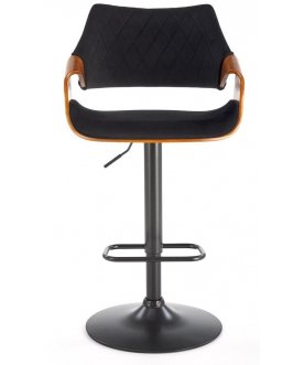 Барный стул Halmar H-124 орех / черный вельвет
