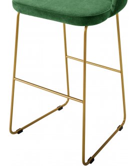 Барный стул Lars зеленый / золото