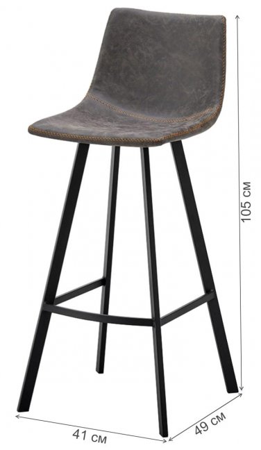 Барный стул CQ-8307A-6 серый 2089