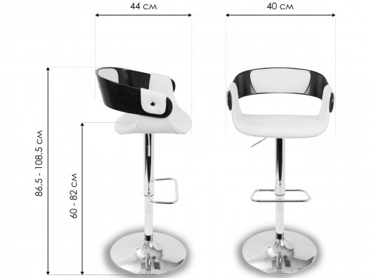 Барный стул JY1999 вишня / белый