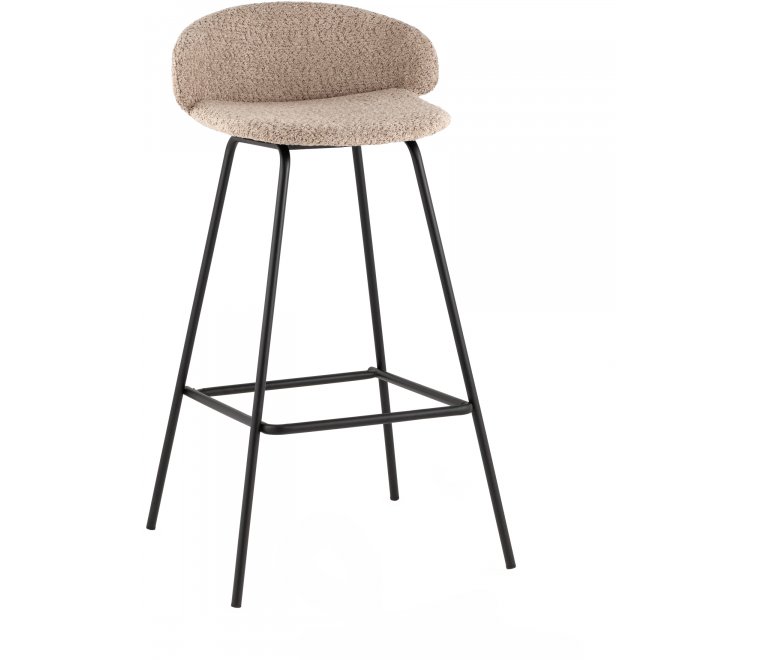 Барный стул Nita букле кофейный