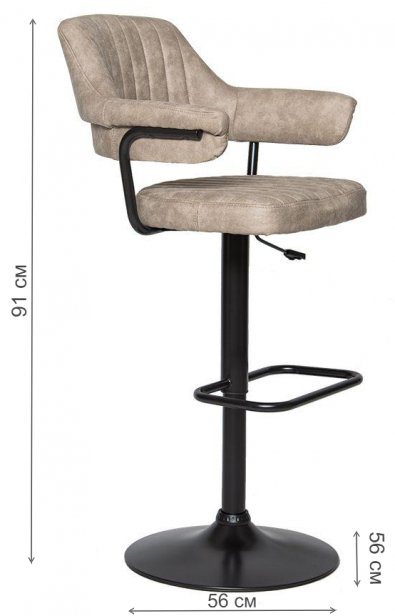 Барный стул JY-1029 cowboy 200 / black