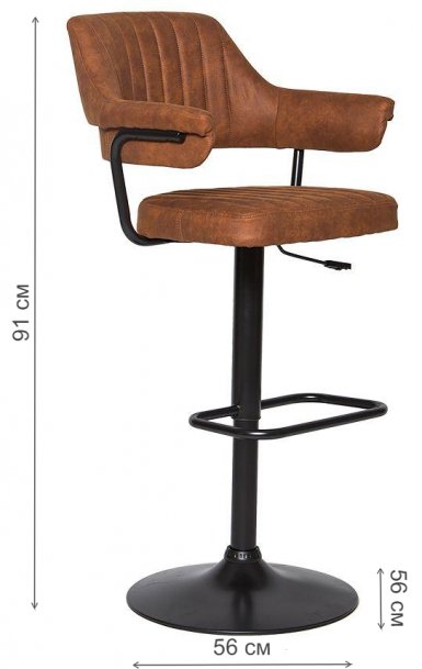 Барный стул JY-1029 cowboy 215 / black