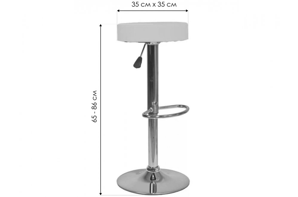 Барный стул Pina экокожа кремовая