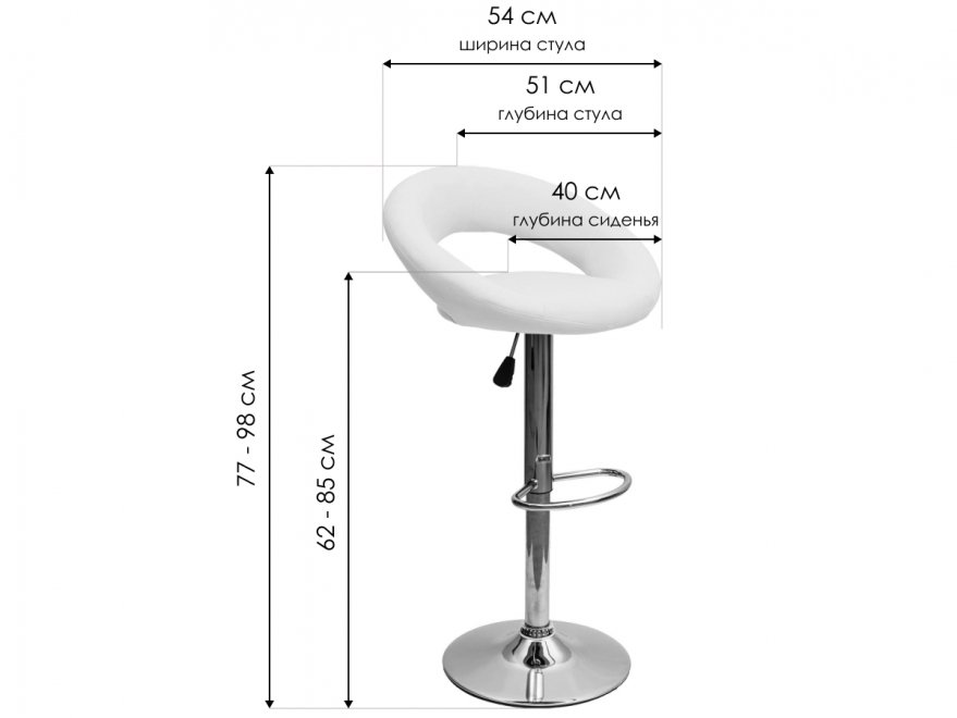 Барный стул Rosa черный