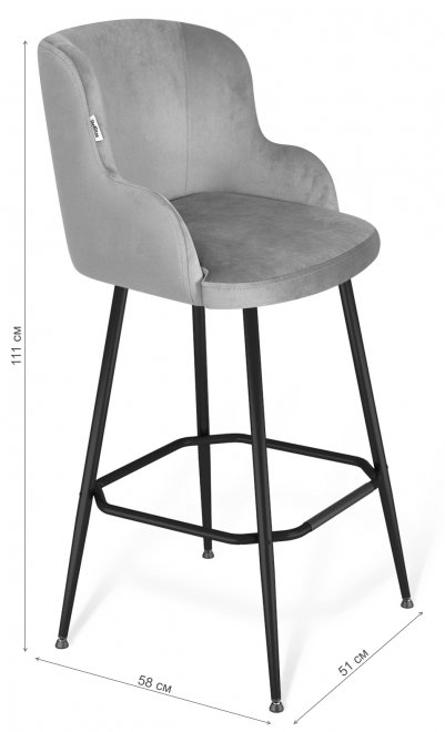 Барный стул SHT-ST39/S131 латте / черный муар