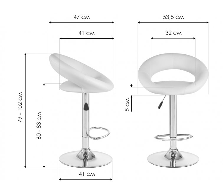 Барный стул Mira чёрный