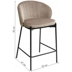 Полубарный стул Wendy