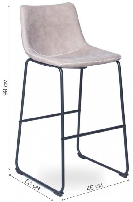 Барный стул WX-9 кожзам beige f811-41 / black