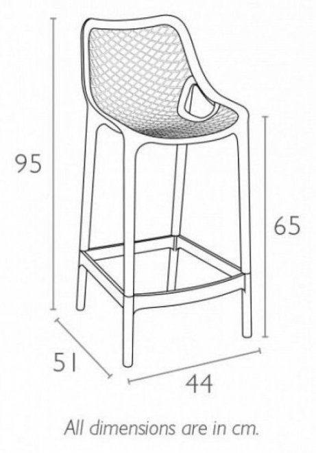 Полубарный стул 234/067-4294 бежевый
