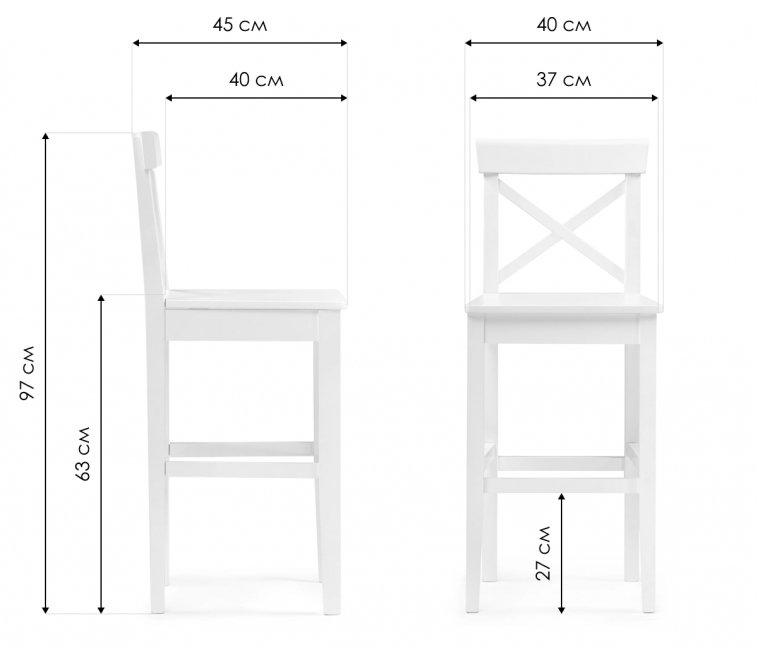 Полубарный стул Алзе капучино