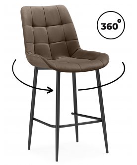 Стул барный Челси 360 коричневый (zd 233) / черный np