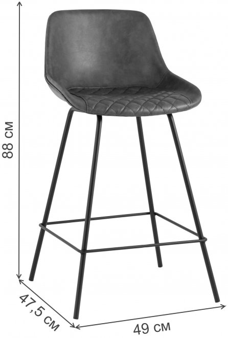 Полубарный стул Эльтон коричневый