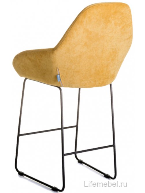 Полубарный стул Kent желтое / линк
