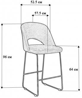 Полубарный стул Lars