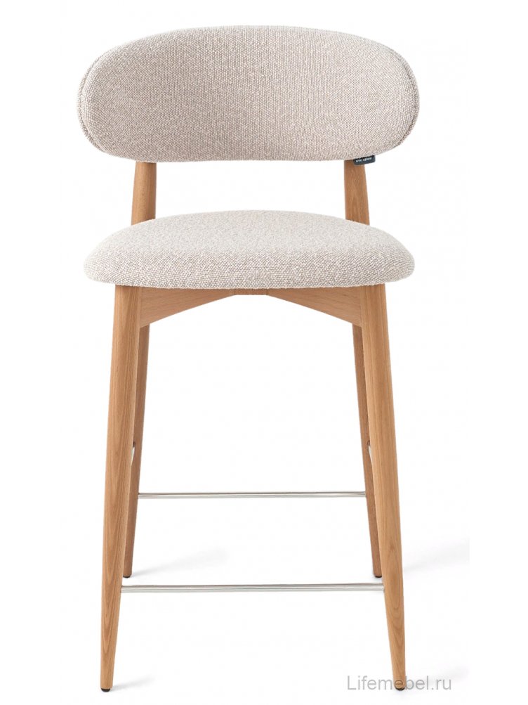 Полубарный стул Lucas латте / орех