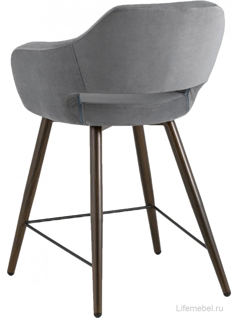 Полубарный стул Симона темно-серый