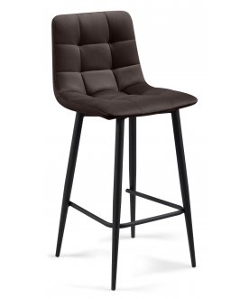 Барный стул Симпл темно-серый / черный