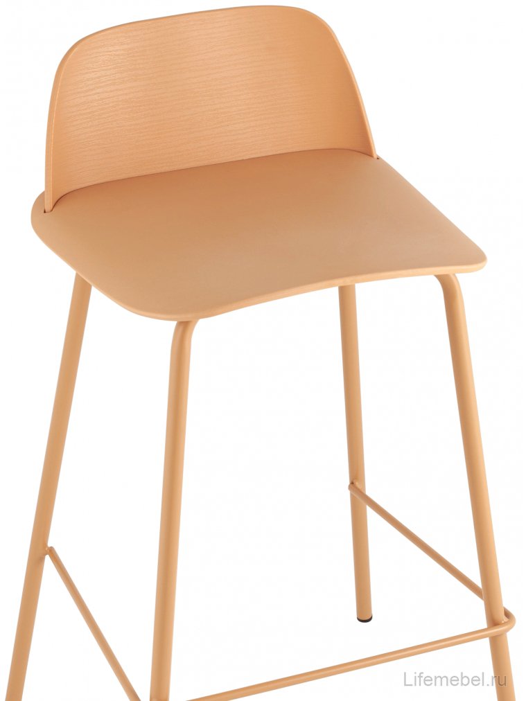 Полубарный стул Туман желтый