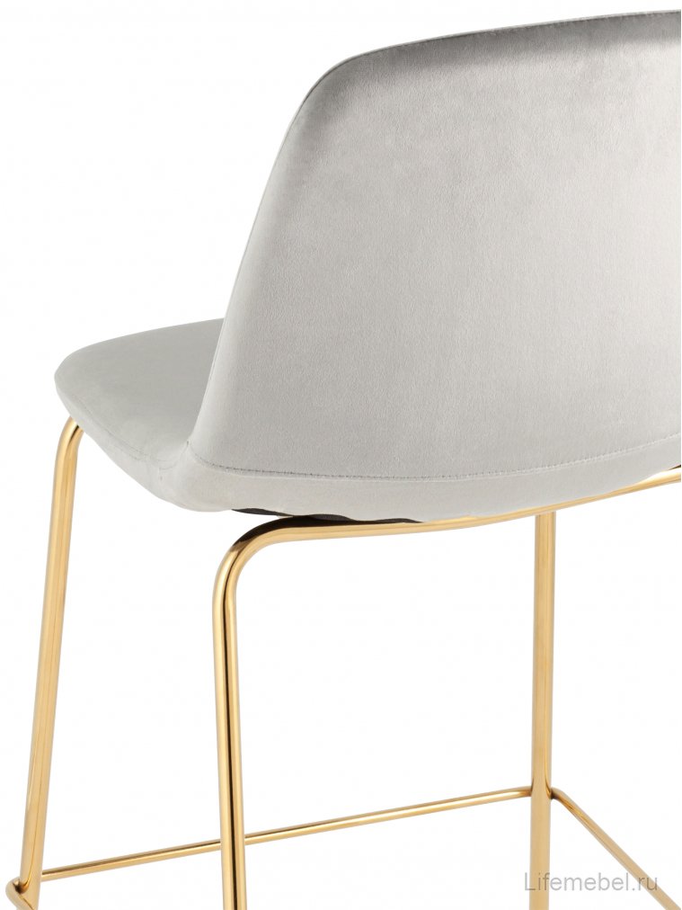 Полубарный стул Валли серый / золотой