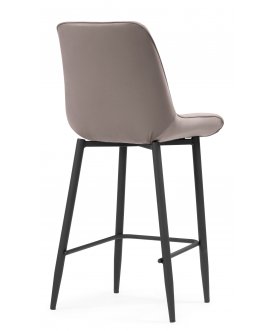 Барный стул Вейв латте / черный