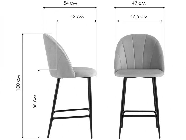Полубарный стул Закур NEW зеленый