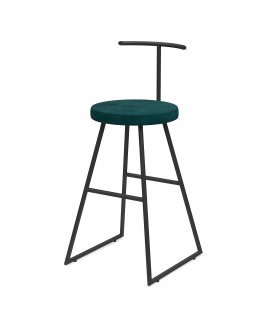 Барный стул Сканди-65 софт ткань brauni/черный