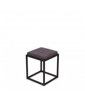 Стул барный Верм-46 velur grey/черный