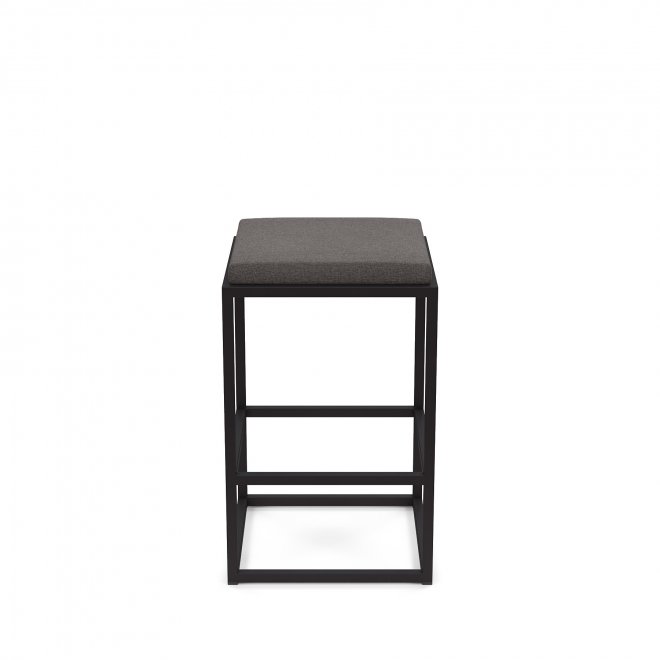 Барный стул Верм-75 (400*400*750) grey lunar/черный