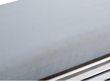 Банкетка 47ED-010BAN-GLB велюр голубой / хром