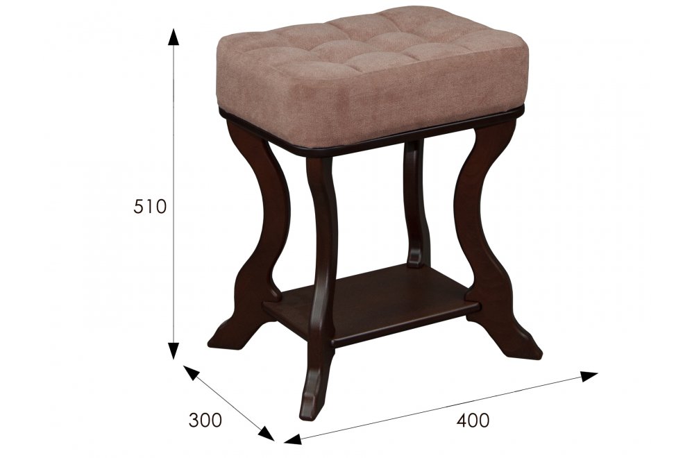 Банкетка Берже 26 темно-коричневый