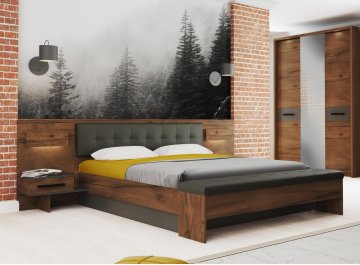 Банкетка Глазго 1400 таксония / пегас грей / венге