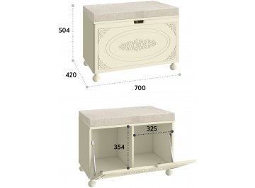 Банкетка Ассоль плюс АС-70