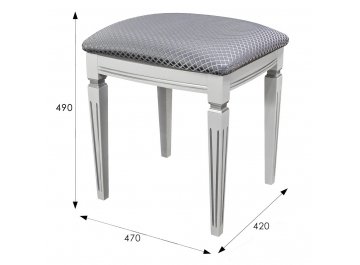 Банкетка Васко В 107Н слоновая кость / золото / атина ваниль