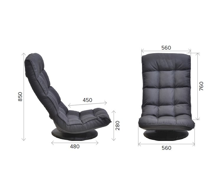 Геймерское кресло Everprof Jax ткань черный