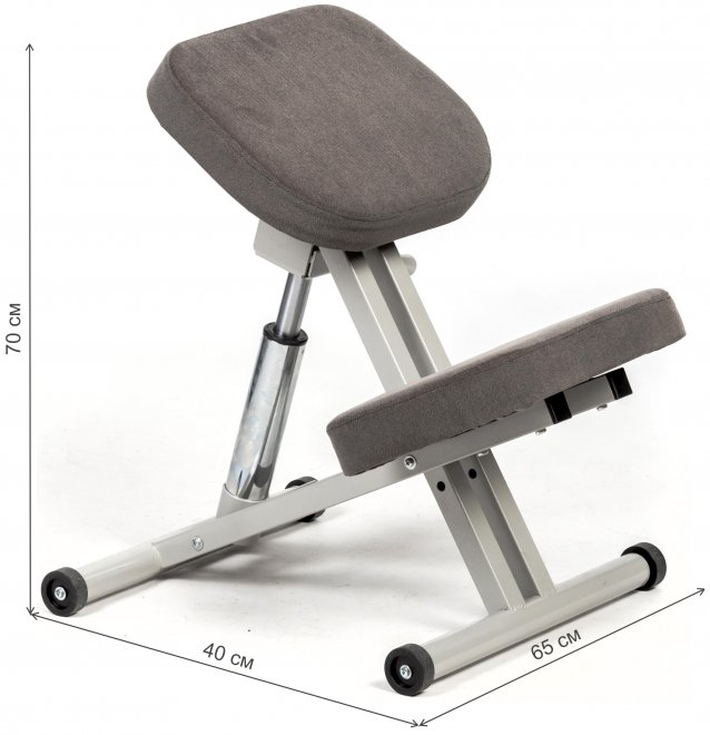 Коленный стул ProStool Light Lift серый