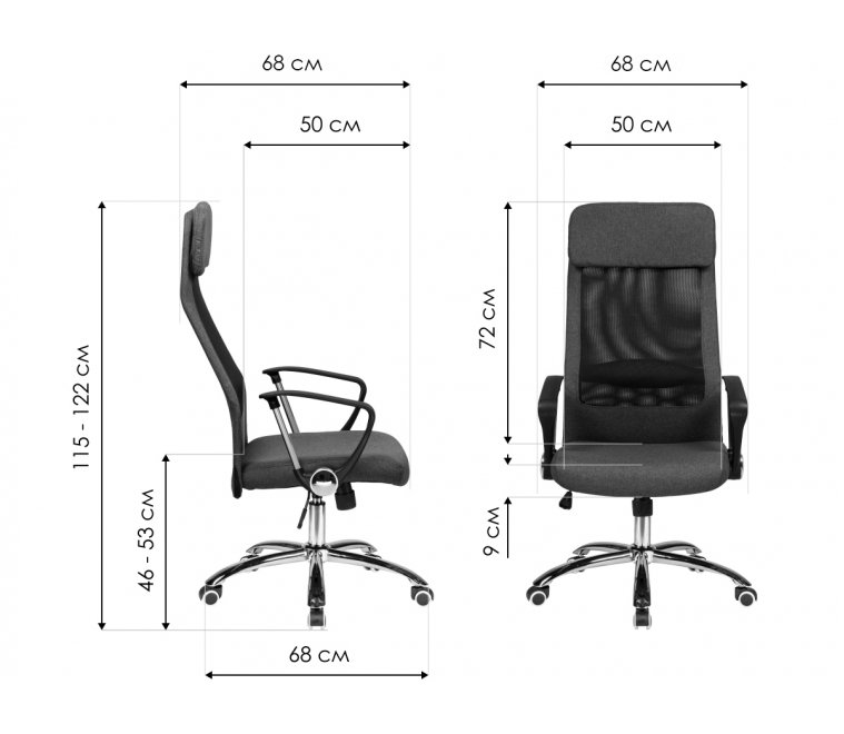 Компьютерное кресло Pierce черное