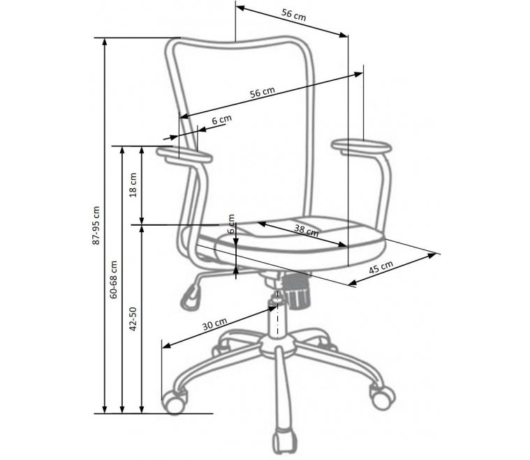 Компьютерное кресло Andy серое / зеленое