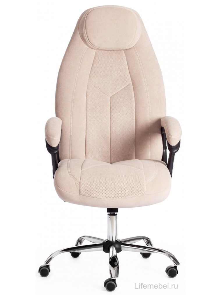 Компьютерное кресло Boss Хром бежевый / бежевый